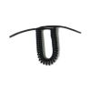 Spring Cable, 2-Core, 2.5 mm Thick, Retractable Spiral Cable, 7 m, Black and White, for Outdoor Use (Black, 2.5 m Stretch) view 1