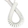 Spring Cable, 2-Core, 2.5 mm Thick, Retractable Spiral Cable, 7 m, Black and White, for Outdoor Use (Black, 2.5 m Stretch) view 2