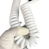 Spring Cable, 2-Core, 2.5 mm Thick, Retractable Spiral Cable, 7 m, Black and White, for Outdoor Use (Black, 2.5 m Stretch) view 4