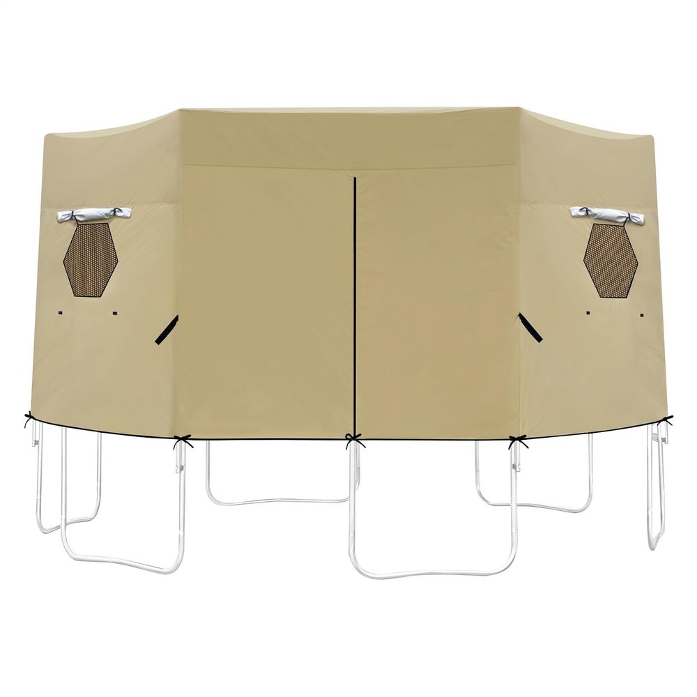 Heavy-Duty Sun Shade Cover for Trampolines, Tear-Resistant, Foldable, UV-Resistant, All-Weather