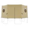 Heavy-Duty Sun Shade Cover for Trampolines, Tear-Resistant, Foldable, UV-Resistant, All-Weather view 1