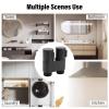 BONKZEBU 1-In-2-Out Metal Dual-Control Angle Valve for Bathroom, Toilet, and Balcony, Copper (Black) view 4