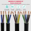 3-Core Flexible Power Cable, Oxygen-Free Copper, PVC, Flame-Retardant, 60 ft, 3C-2.5 mm view 3