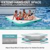 PVC Inflatable Floating Platform for Multiple People, Non-Slip Floating Mat for Lake, Boat, Island or Pool view 2