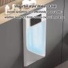 Commercial Ceramic Urinal, Wall-Mounted Sensor Urinal for Men with Splash Guard and Open Access Panel, Built-In Toilet for Hotels, Malls, Airports (Green) view 4