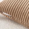 Topfinel Brown Corduroy Throw Pillow Covers, 18 x 18 in, Set of 2 view 3
