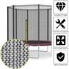 Breathable Safety Net for 3.7 m/4 m Garden Trampoline – Easy-to-Install Replacement Net view 2