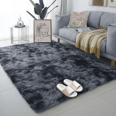 MEILIPA Bedroom Rug 160 x 220 cm, Lint-Free, High-Quality Outdoor Rug, Dark Gray