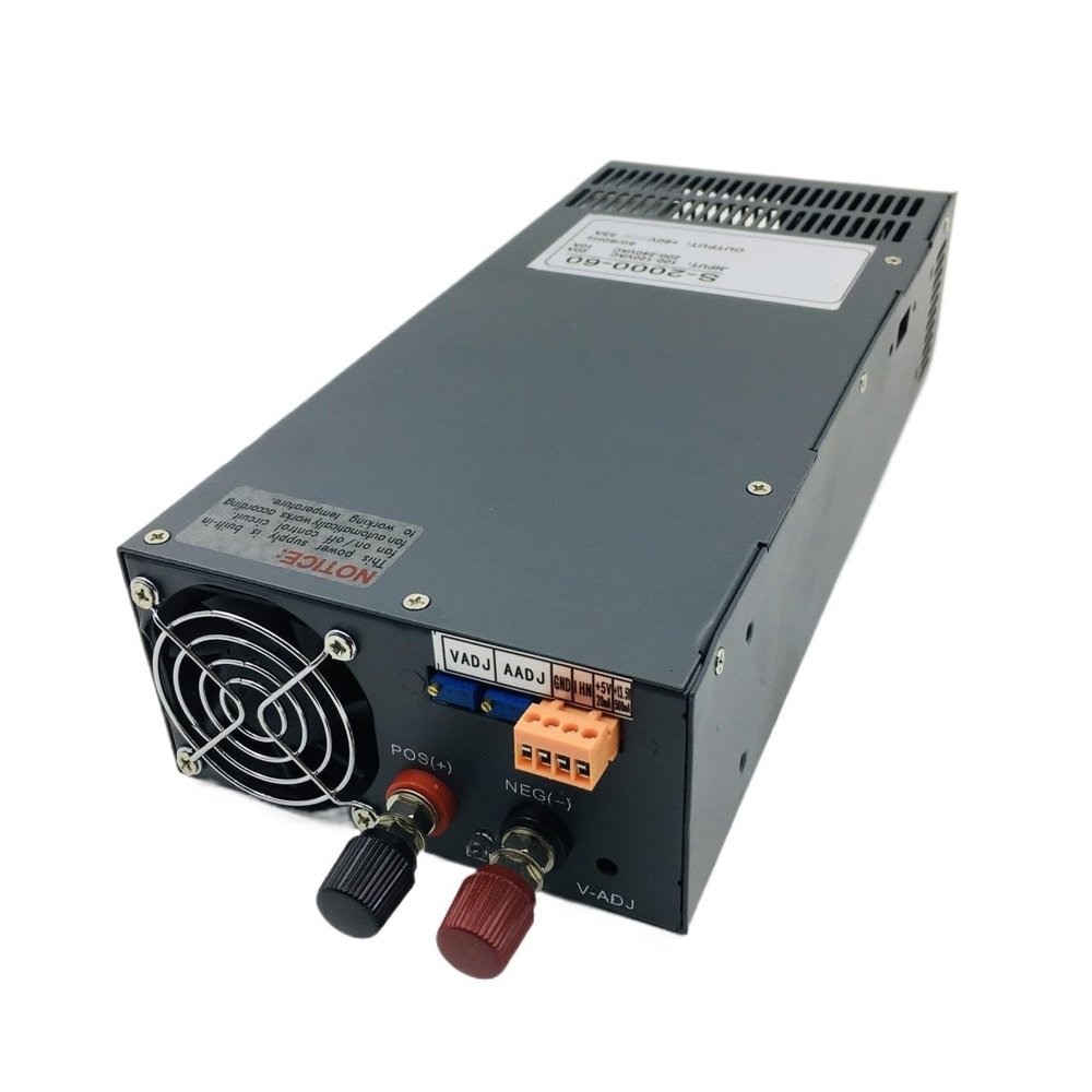 2000 W AC/DC Switching Power Supply, Adjustable DC Voltage and Current, Low Noise for LED Lighting