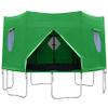 2.4 m Waterproof Trampoline Shade Canopy with UV and Wind Protection view 2