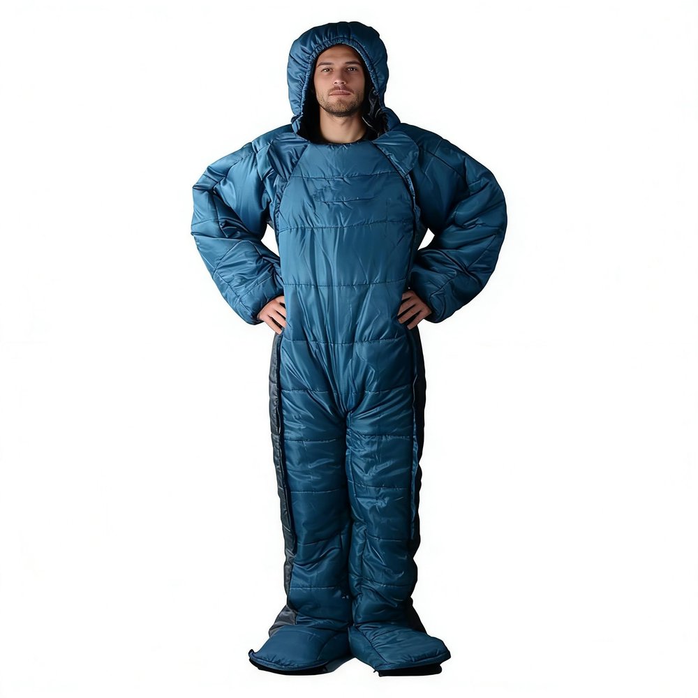 Humanoid Mummy Sleeping Bag, 3-Season Cotton, -5°C to 5°C, Size L