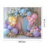 Kate Balloon Arch Photography Backdrop, 10 x 8 ft / 3 x 2.5 m, Purple Flowers and Butterflies view 4