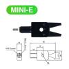 Manipulator Mini Fixture, 1-Piece Pneumatic MINI Gripper with Thread Extension and Anti-Slip Cover (MINI E) view 2