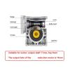 RV030 Worm Gear Reducer for 40W/60W/90W/120W, 90x90 Input Shaft 11mm, 4mm Key, 14mm Output Bore, Smooth-Running Gearbox (5) view 2