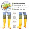 LXZSMH Insulated Hip Waders for Women and Men, Waterproof High-Knee Fishing Boots (10.5) view 3
