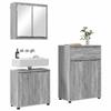 Teenpull 3-Piece Bathroom Furniture Set, Gray Sonoma view 3