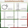 5-Tier Ball Storage Rack, Freestanding Metal Ball Holder view 4