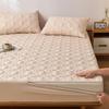 Quilted Zippered Mattress Protector, Beige, 180 x 210 x 18 cm view 3