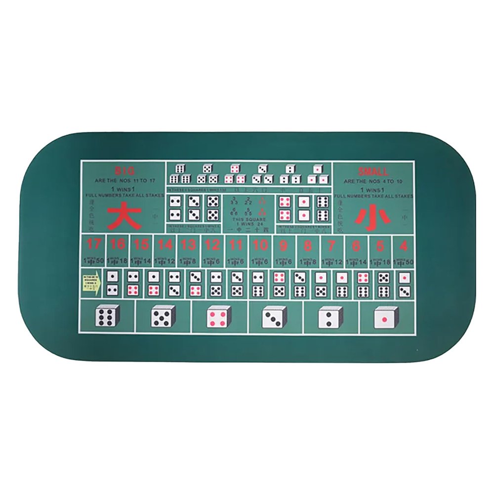 SDGBCXD Poker Mat, Game Table Mat with Carrying Bag, Foam Poker Tabletop (Green, S)