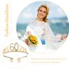 Birthday Crown for Women with Rhinestones, Elegant Headpiece view 3