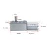 YANGC JGY-370 High-Torque DC Worm Gear Motor, 6V/12V/24V (66 rpm, 6V) view 3