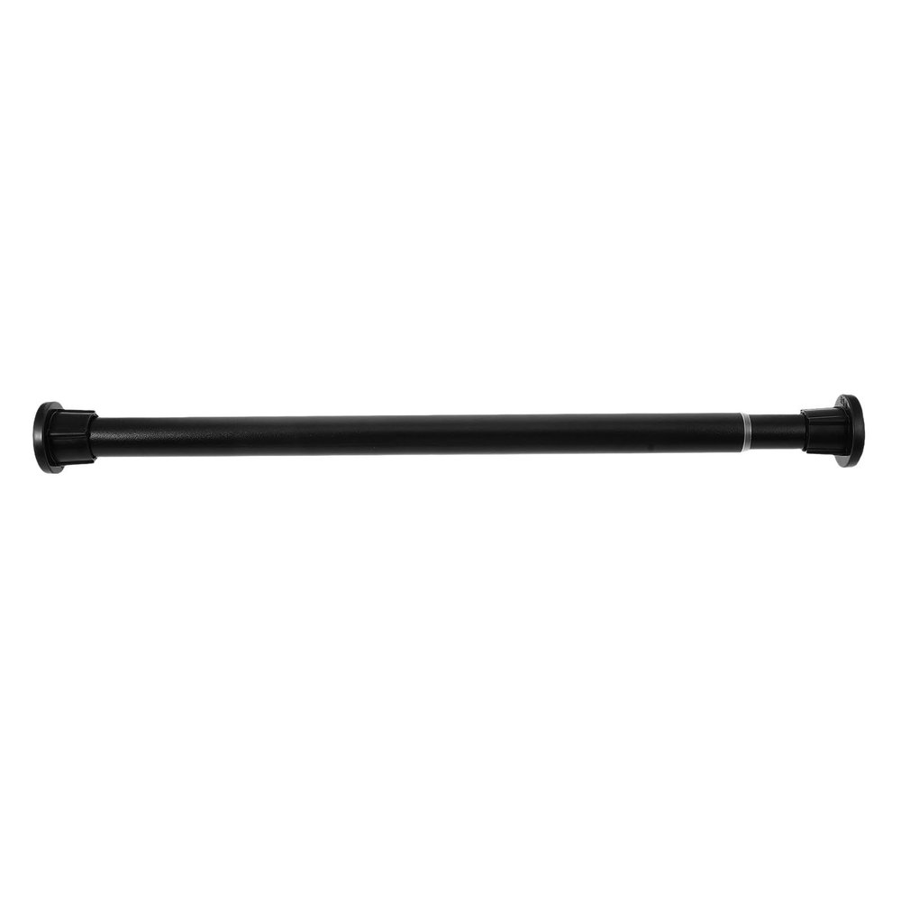 Veemoon Adjustable Black Metal Shower Curtain Rod, No Drilling Required