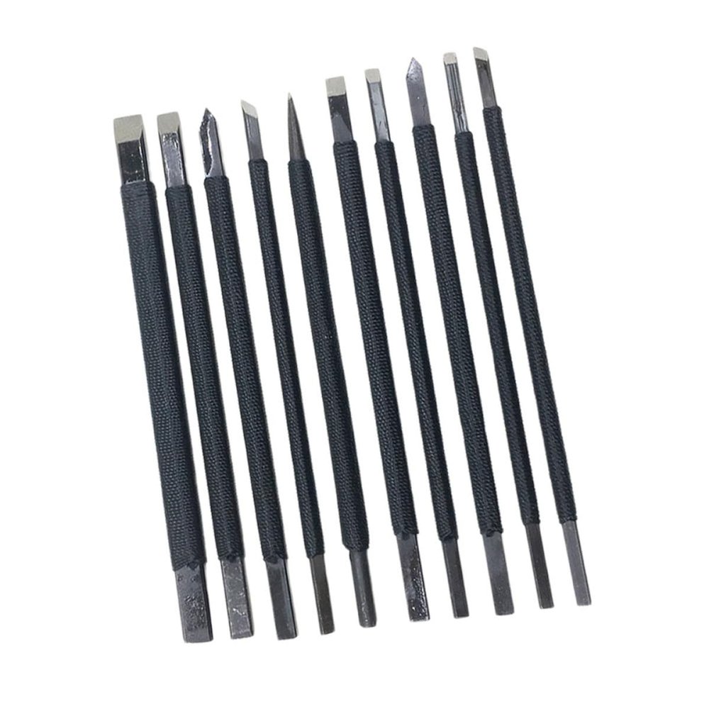 Beatifufu 10-Piece Tungsten Steel Carving Tool Set for Stone and Micro Engraving
