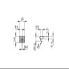 M5 T-Slot Nut for 10 mm Slot, Type B, Swivel-In, Zinc-Plated Steel view 3