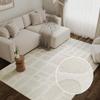TAPISO Terra Short-Pile Rug, White/Cream/Beige, 120 x 170 cm view 3