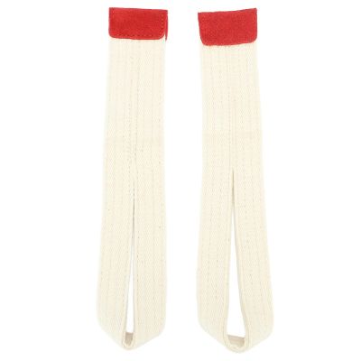 MechKit 1 Pair Weightlifting Wrist Straps, Soft Polyester, Anti-Slip, White