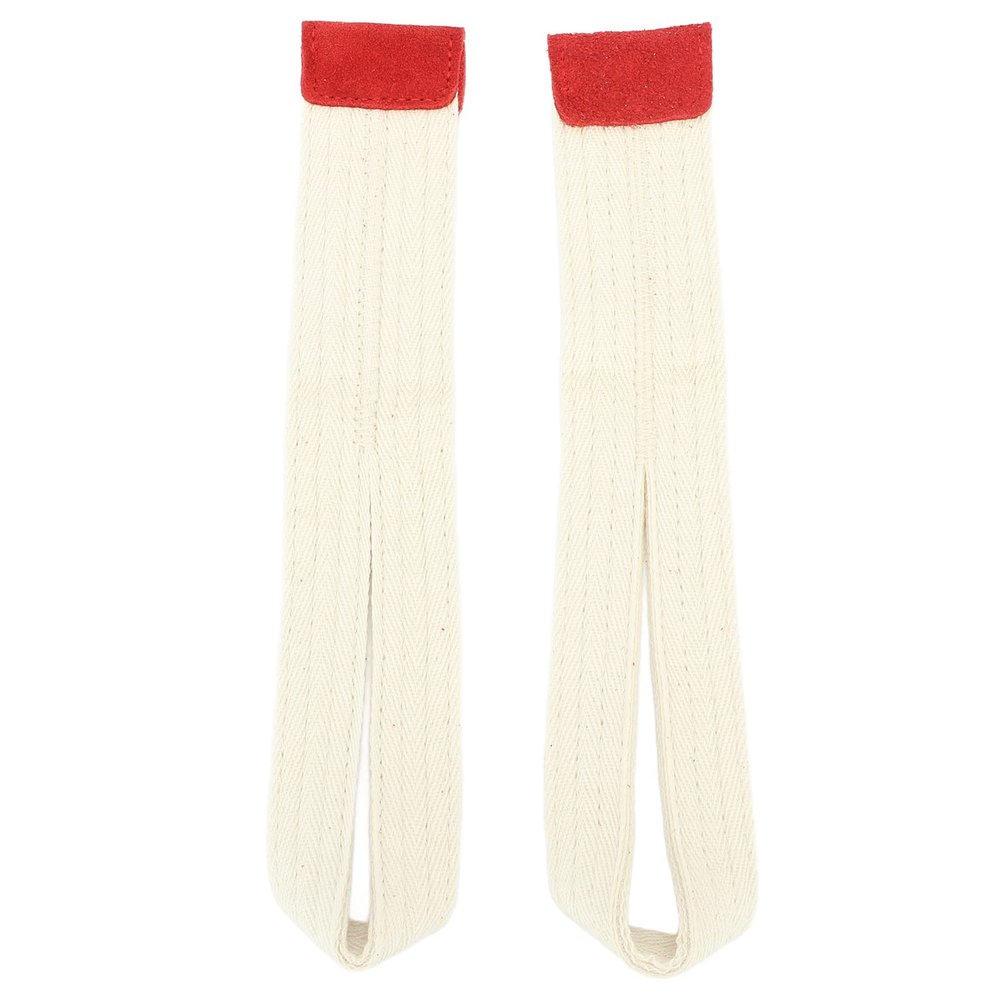 MechKit 1 Pair Weightlifting Wrist Straps, Soft Polyester, Anti-Slip, White