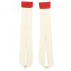 MechKit 1 Pair Weightlifting Wrist Straps, Soft Polyester, Anti-Slip, White view 1