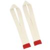 MechKit 1 Pair Weightlifting Wrist Straps, Soft Polyester, Anti-Slip, White view 2