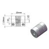GRASAKY Aluminum CNC Motor Jaw Shaft Coupling, OD 19 x 25 mm, 6 mm to 10 mm view 2