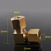 EKFBQBGW 8 mm Compression Union Tube OD 90° Elbow Brass Pipe Fitting Coupler for Air Conditioners view 2