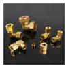 EKFBQBGW 8 mm Compression Union Tube OD 90° Elbow Brass Pipe Fitting Coupler for Air Conditioners view 3