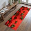 Siunwdiy Red 3D Rose Pattern Runner Rug, Non-Slip, Washable, 80 x 250 cm view 2