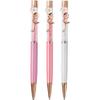 Brxmpn 3-Pack Floral-Pattern Metal Retractable Ballpoint Pens for Christmas, Weddings, Birthdays, and Party Favors view 1