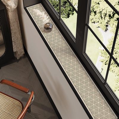 Water-Absorbing Diatomite Indoor Window Sill Mat, Decorative Protective Cover, 140 x 30 cm