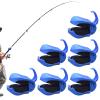 Generic Fishing Rod Holder Clips, 6-Pack, Portable, Reusable, Non-Slip view 1