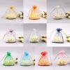 100 Organza Gift Bags for Filling, Jewelry Pouches, Tulle Bags, Wedding Gift Bags (11,13 x 18 cm) view 2