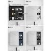 Slim Wall-Mounted Aluminum Bathroom Medicine Cabinet with Mirror view 2