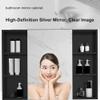 Slim Wall-Mounted Aluminum Bathroom Medicine Cabinet with Mirror view 4