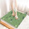 Non-Slip Loofah Shower Mat, Soft Quick-Dry Bath Mat with Drainage Holes, Green-Blue, 80 x 120 cm view 1
