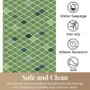 Non-Slip Loofah Shower Mat, Soft Quick-Dry Bath Mat with Drainage Holes, Green-Blue, 80 x 120 cm view 3