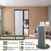 yurstcggh White Aluminum Accordion Folding Door, 73 × 220 cm view 2