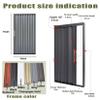 yurstcggh White Aluminum Accordion Folding Door, 73 × 220 cm view 3