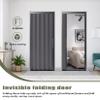 yurstcggh White Aluminum Accordion Folding Door, 73 × 220 cm view 4