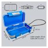 Portable Storage Safe with 4-Digit Combination Lock and Steel Cable, Black view 4