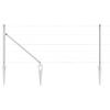 Galvanized Steel Fence Post, 100 x 0.8 m, Rectangular Design, Weather-Resistant view 2